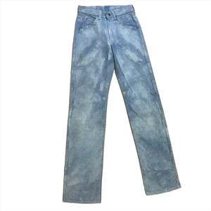 Groovy Vintage Cloudy Dyed Lee Jeans Made In USA 27" Waist